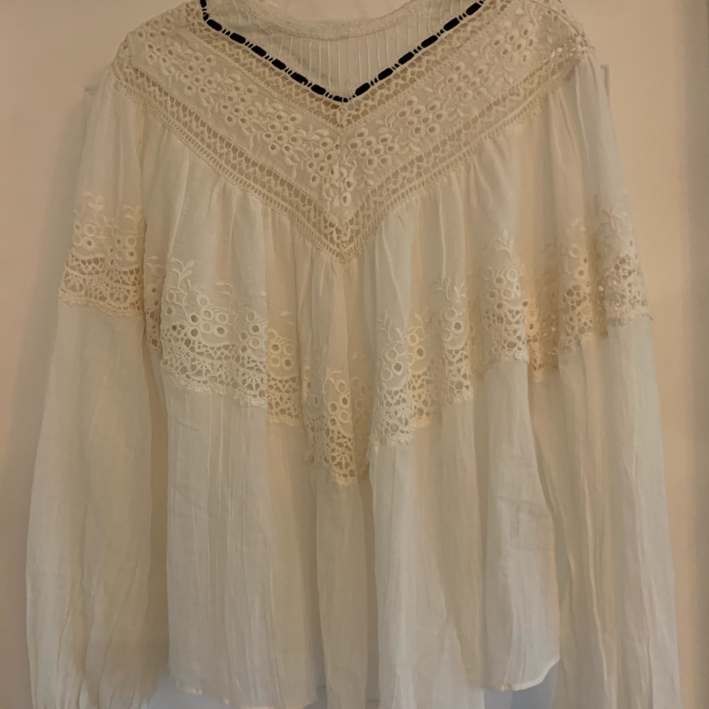 Free People Beautiful Embroidered Blouse